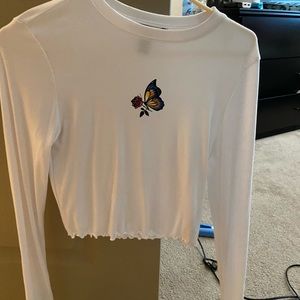 White Butterfly Shirt